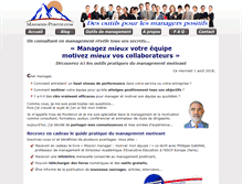 Tablet Screenshot of manager-positif.com